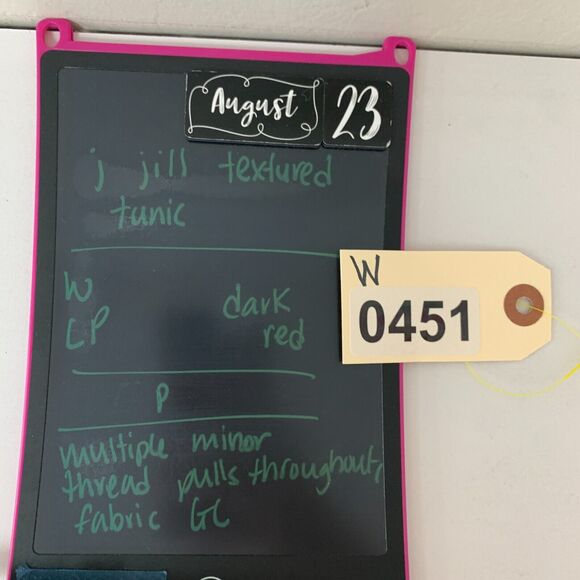 J.Jill Wearever Textured Tunic Womens LP Large Petite Dark Red Double Slit - Picture 15 of 16